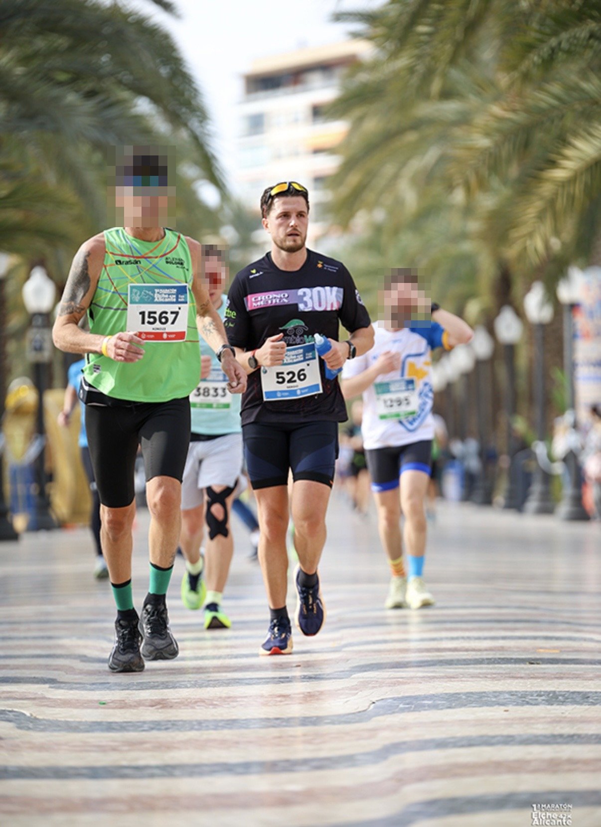 Sergio Mesonero en el maratón de Elche-Alicante
